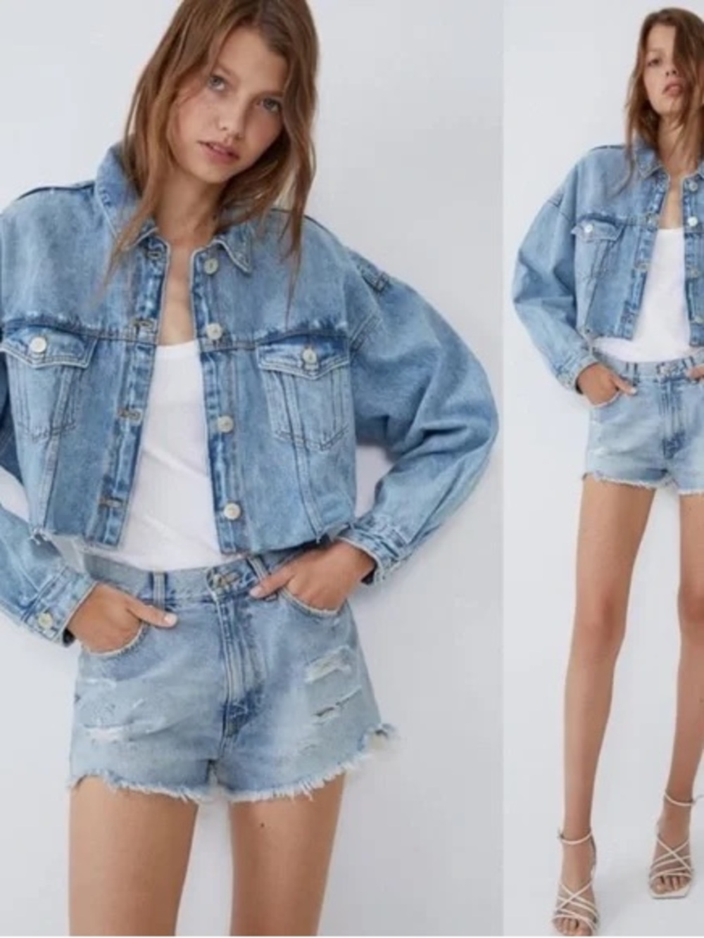 Zara Light Blue Denim Jacket